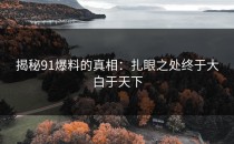 揭秘91爆料的真相：扎眼之处终于大白于天下