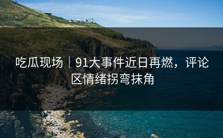 吃瓜现场｜91大事件近日再燃，评论区情绪拐弯抹角  第1张